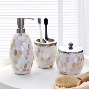 Aesthetic Stone Theme Bathroom Accessories