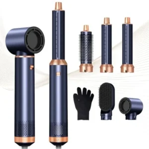 5 in 1 Hot Air Hair Dryer | Negative Ion Blow Dryer, Air Curler for Straight